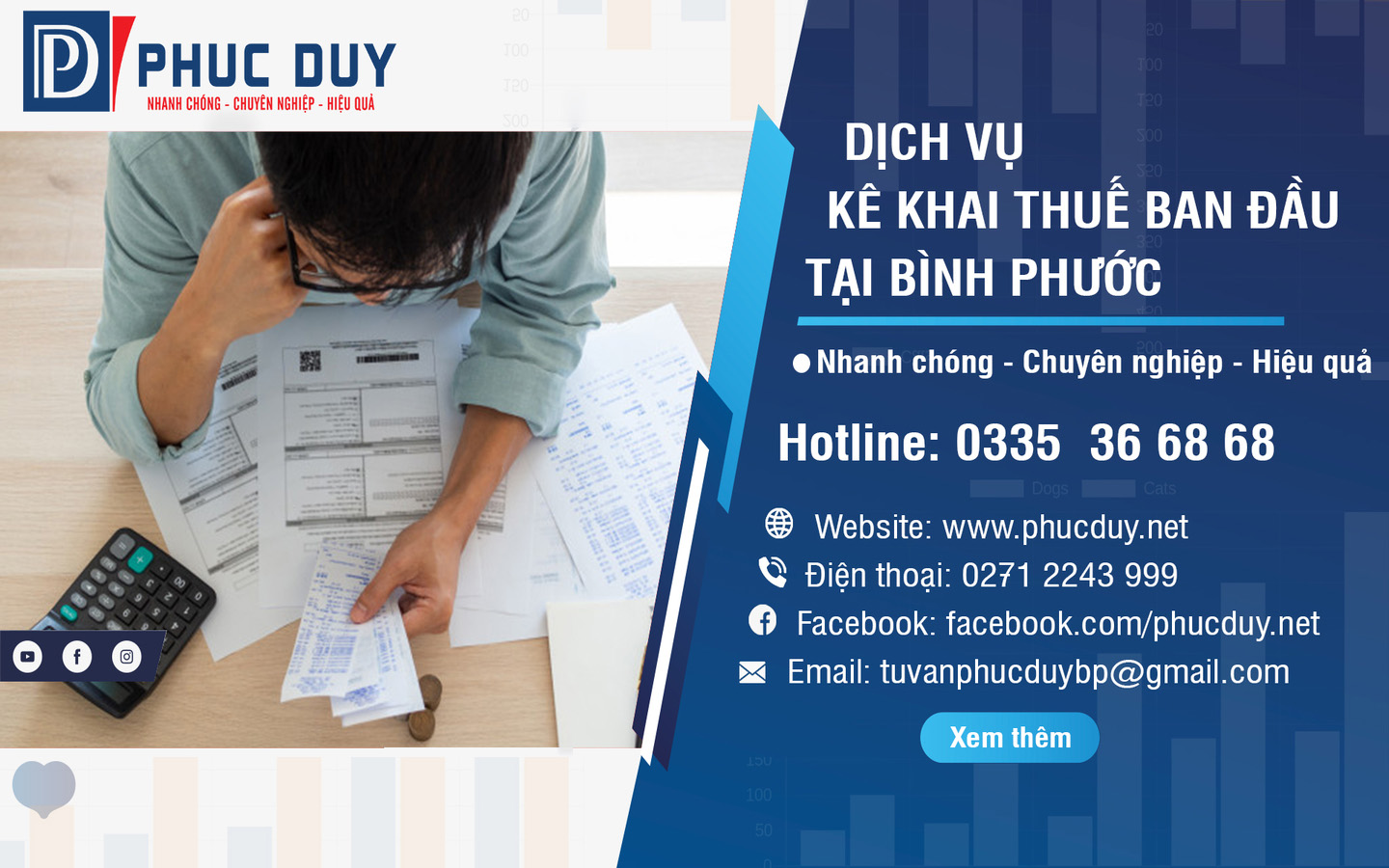 kê khai thuế ban đầu tại Bình Phước 