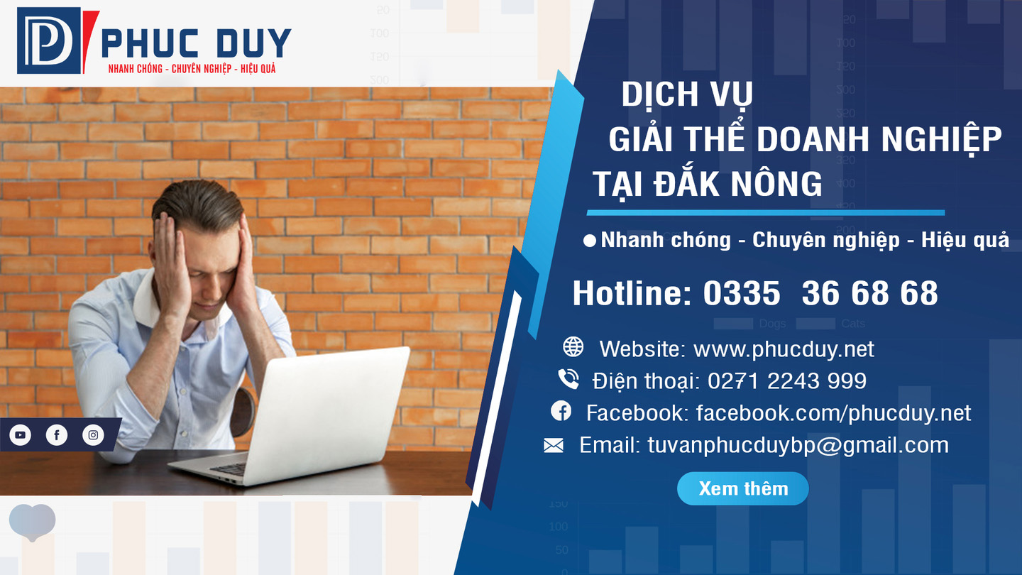 giải thể doanh nghiệp tại Đắk Nông