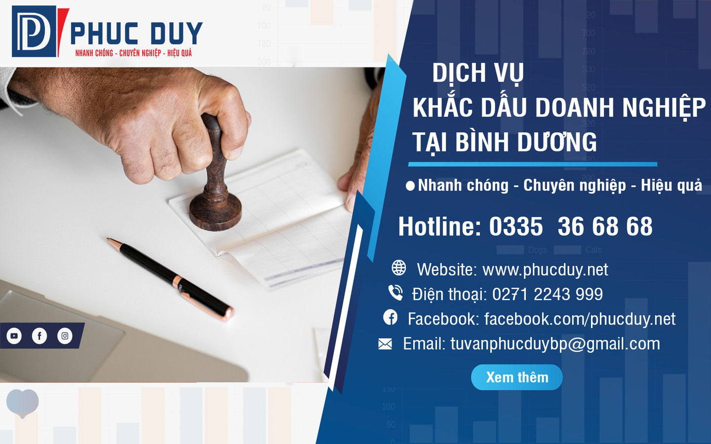 Khắc dấu doanh nghiệp CTY PHÚC DUY