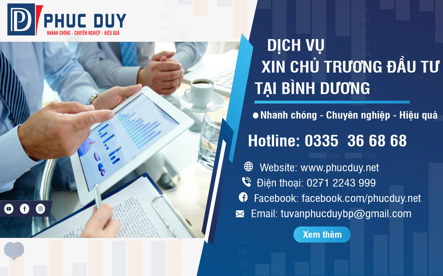 chủ trương đầu tư của PHÚC DUY