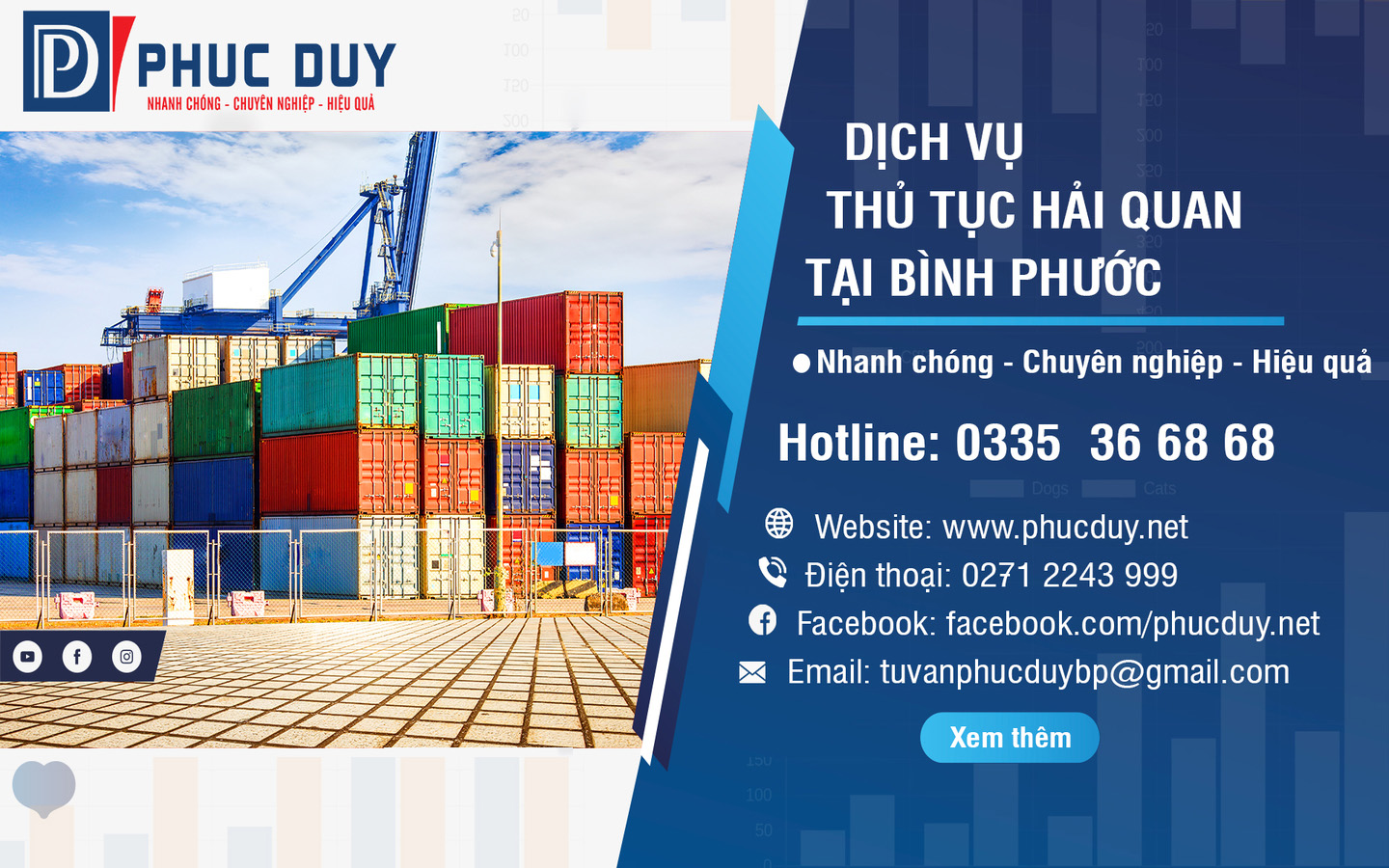 thủ tục hải quan của PHÚC DUY