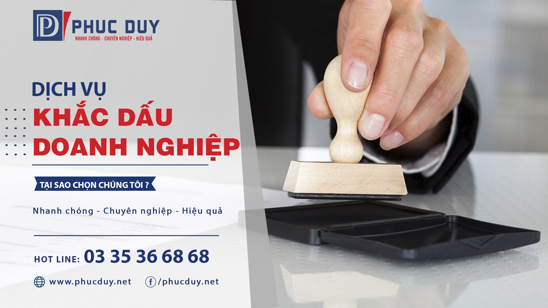 Khắc dấu doanh nghiệp CTY PHÚC DUY