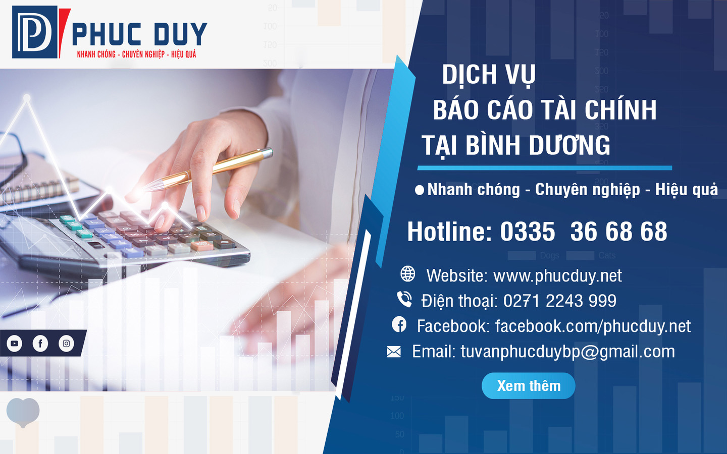 báo cáo tài chính của CTY PHÚC DUY