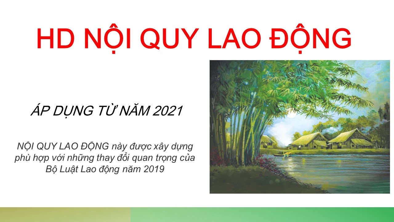 nội quy lao động 