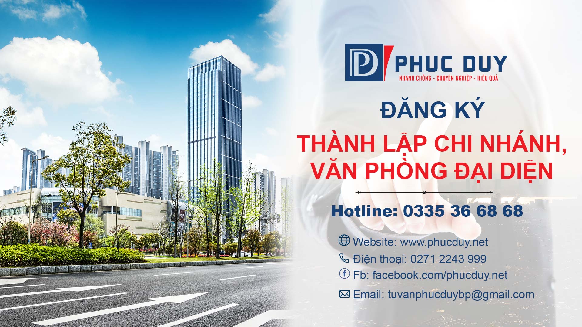 Tư vấn thành lập chi nhánh và văn phòng đại diện của CTY PHÚC DUY