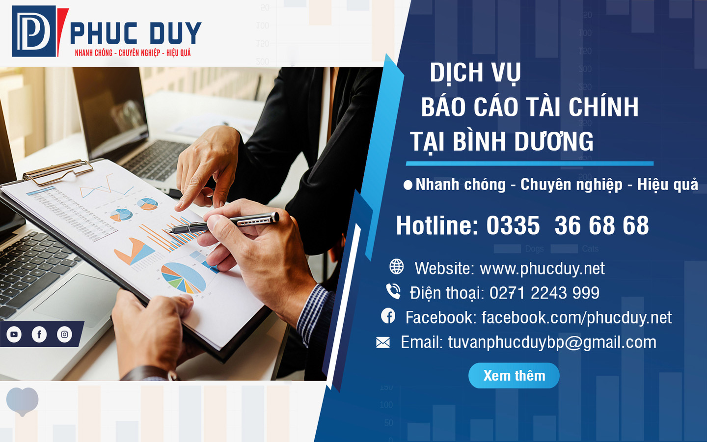 Quy trình tiến hành dịch vụ báo cáo tài chính tại Bình Dương