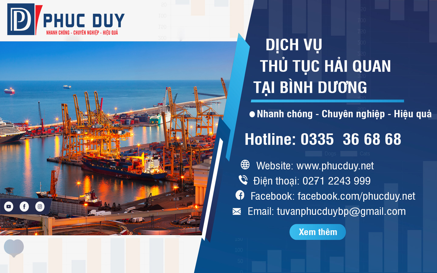 Dịch vụ khai báo hải quan trọn gói tại Bình Dương của PHÚC DUY
