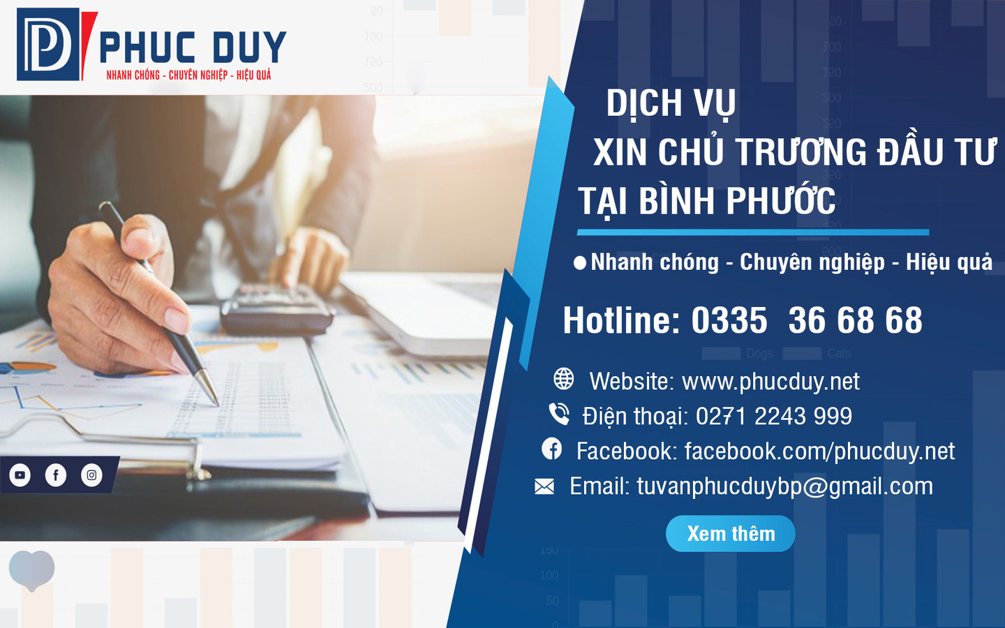 Dịch vụ xin chấp thuận chủ trương đầu tư tại Bình Phước của PHÚC DUY