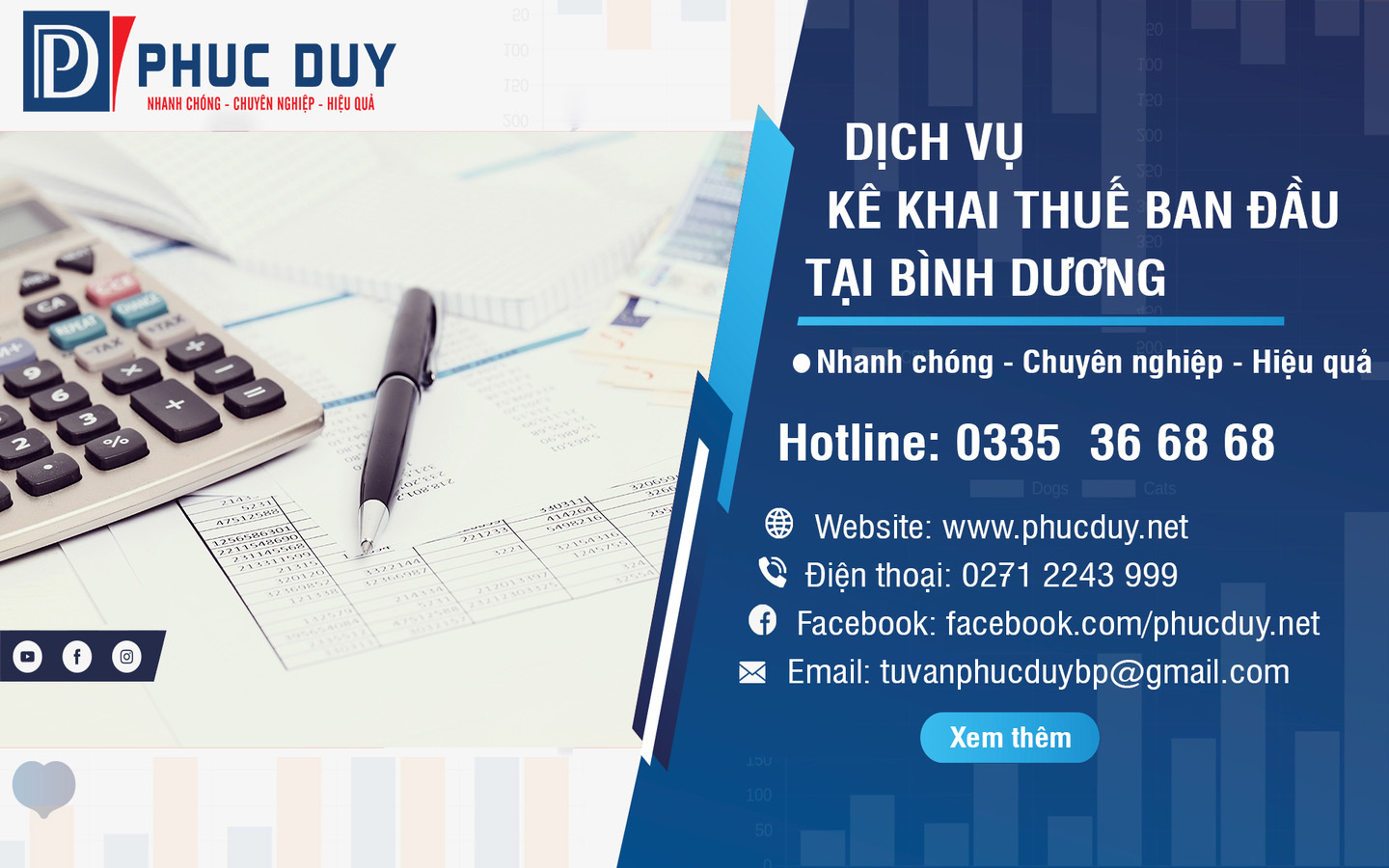 Dịch vụ kê khai thuế ban đầu năm 2022 tại Bình Dương